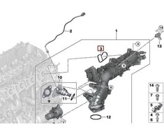 BMW MINI COUNTRYMAN 1 2 3 4 SERIJOS ĮSIURBIMO KOLEKTORIAUS TARPINĖ ORIGINALI 11618571001