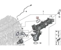 BMW MINI COUNTRYMAN 1 2 3 4 SERIJOS ĮSIURBIMO KOLEKTORIAUS TARPINĖ ORIGINALI 11618571001