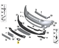 Bmw Mini Countryman R60 Paceman R61 Priekinis Stiklo Šoninis Chromas Dešinysis Originalus 51119803942