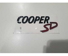 BMW MINI F54 F54 F55 F56 F57 F60 Juodas COOPER SD BAGAŽINĖS EMBLEMA 51142465244 ORIGINALUS