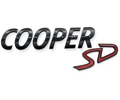 BMW MINI F54 F54 F55 F56 F57 F60 Juodas COOPER SD BAGAŽINĖS EMBLEMA 51142465244 ORIGINALUS