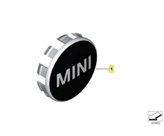 Bmw Mini F56 F55 Nabenabdeckung Originalus 36132354151