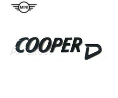 BMW MINI Juodas COOPER D BAGAŽINĖS EMBLEMA 51142465248 ORIGINALUS