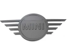 BMW MINI Juodas MINI BONNET BADGE EMBLEMA 51149880863 Originali