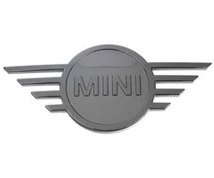 BMW MINI Juodas MINI BONNET BADGE EMBLEMA 51149880863 Originali