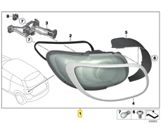 BMW MINI Paceman R61 2012 2016 Dešinės Galinės Šviesos Originalus 63219812870