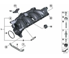 BMW MINI R55 R56 R57 Guminė įvorė originali 11617593928