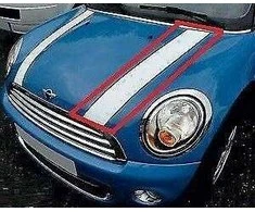 BMW MINI R56 Priekinio kairiojo dangčio juostelė Originali 51147281511