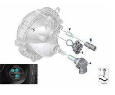 BMW MINI stovėjimo lemputės lizdas F57 F54 F60 F55 F56 R56 63127703969 Originali