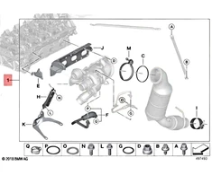 Bmw Montavimo Rinkinys Turbokompresorius 1 F20 F21 3 F30 F31 Originalus 11652467386