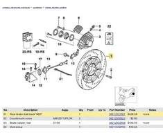 BMW Motorrad galinis stabdžių diskas ABS K1100LT/RS K1200GT/RS 2332581 Originalus