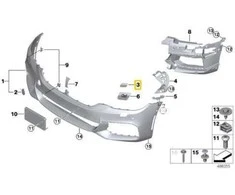BMW NAUJA G30 M SPORT ŽIBINTŲ PLAUTUVŲ DANGTELIS DEŠINĖS PUSĖS ORIGINALUS 51118069078