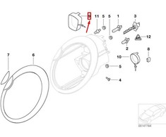 BMW NAUJA OEM MINI COOPER R50, R53 ŽIBINTŲ ŽEMOSIOS ŠVIESOS LEMPOS DANGTELIS 63126917839 ORIGINALUS