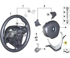 BMW NAUJA ORIGINALI 1 2 3 4 SERIJOS F20 F30 VAIRO Juodas/CHROMO APDAILOS 6854776