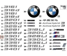 BMW NAUJA ORIGINALI 3 SERIJA F30 2011-2017 EMBLEMA ŽENKLAS ETIKETĖS STIKERIS 330i 7423787