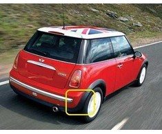 BMW Naujas originalus MINI R50 R52 04-07 galinis apatinis bamperio apdailos spoileris dešinė 7127966 OEM
