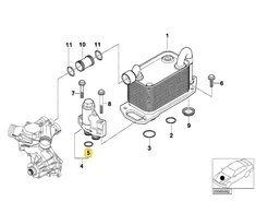 Bmw O Žiedo Žiedo E39 E65 E66 E67 Z8 E52 Originalus 11727514859