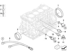 BMW OEM 13-17 X3 2.0L-L4 variklis - solenoido vožtuvo O-žiedas 11417566726