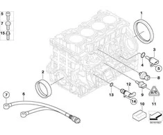 BMW OEM 13-17 X3 2.0L-L4 variklis - solenoido vožtuvo O-žiedas 11417566726