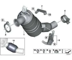 BMW Originalus 2x Hex varžtas su poveržle M8 x 20 U1-8.8