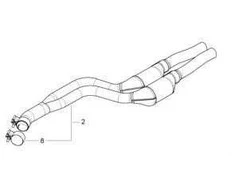 BMW originalus išmetimo duslintuvo/kolonėlės spaustukas E46/E83 18307785717