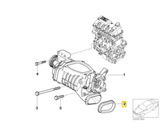 BMW Originalus MINI Cooper R52 R53 Coop.S JCW GP Cooper S Profilis-Gasket 11610020836
