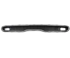 BMW Originalus MINI R56 R57 kupė galinis bamperio centrinis grotelių OEM 51122756992