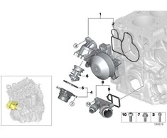 BMW originalus OE variklio aušinimo vandens siurblys termostatas 1 3 5 7 serija 11517805192