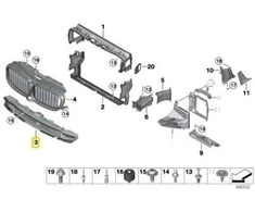 BMW Oro Apačiaus Oro Kanalas 7 G11 G12 51748059712