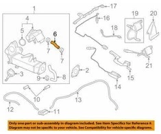 BMW Oro EGR Aušintuvo Šlaunis F20 F21 F30 F31 11718507309