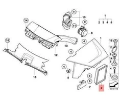 Bmw Oro Filtras Elementas X3 E83 05 2003 07 2006 Originalus 13713419934