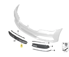Bmw Grilis Oro Isiurbimas Centras 7 G11 G12 Originalus 51117488727