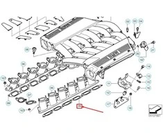 BMW Oro Gamybos Įkvėpimo Vamzdžių Stalių Atramina Originalus 11617568910