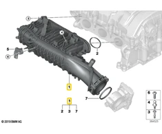 Bmw Oro Įpurkimo Sistemos Valdymas F40 F44 F48 F56 Originalus 11618655825