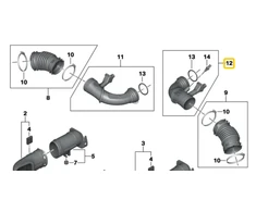 Bmw Oro Pavedimo Vamzdis G30 G11 G12 G14 G15 Originalus 13717934485