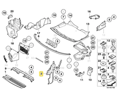 BMW Oro Priešakinis Dešinysis Oro Kanalas 7 E65 E66 51717145028