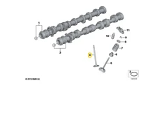 BMW Oro Variklio Vožtuvas Originalus 11348605662