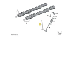 BMW Oro Variklio Vožtuvas Originalus 11348605662