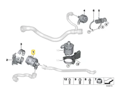 Bmw Pagalbinis Vandens Siurblis G30 G31 G32 Originalus 11518638237