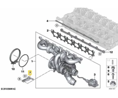 BMW Palaikymas 1 F20 LCI 2 F22 3 F30 LCI Originalus 11657643148