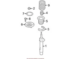 BMW Papildomas Amortizatorius Priekinis 1 F20 F21 F30 Originalus 31336791507