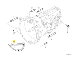 BMW Pavarų dėžės dangtis E81 E87 E90 E92 X1 E84 Originalus 24007527724