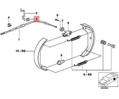BMW pedalo įvorė Originali 35411113728