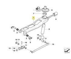 BMW Perjungimo Šaka E60 E61 E63 E64 2001 2007 Originalus 25117547887