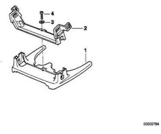 BMW Priekinė Atraminė Dalis R850GS R1100GS 04/1993-07/2006 Originalus 46632313543