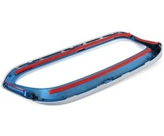 BMW priekinės radiatoriaus inkstų grotelės, mėlynos spalvos, kairės pusės 51137375883 Originali