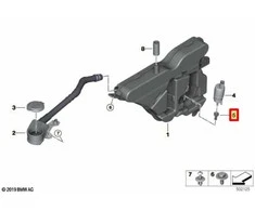 BMW priekinio stiklo plovimo siurblio filtras F40 F44 G20 G21 G29 Genuine 61669465516