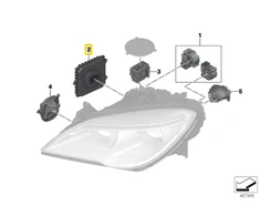 Bmw Priekinio Šviesos Elektronikos Valdymo Blokas F06 F12 F13 Originalus 63118494839