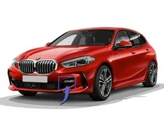 BMW priekinis bamperis Atviros grotelės Oro įsiurbimo anga kairėje 51118075333 GENUINE