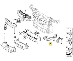 BMW Priekinis Dešinys Stabdžių Oro Vamzdis E81 E87 Originalus 51747906806